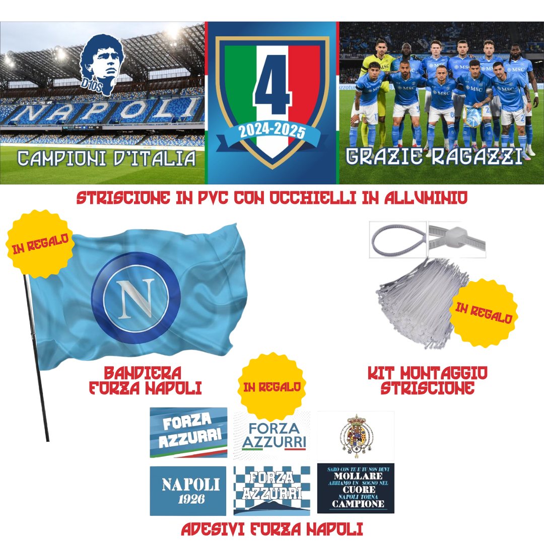 Striscione Antivento in PVC + 3 Regali 💙🇮🇹